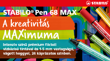 STABILO Pen 68 MAX prémium filctoll vágott heggyel